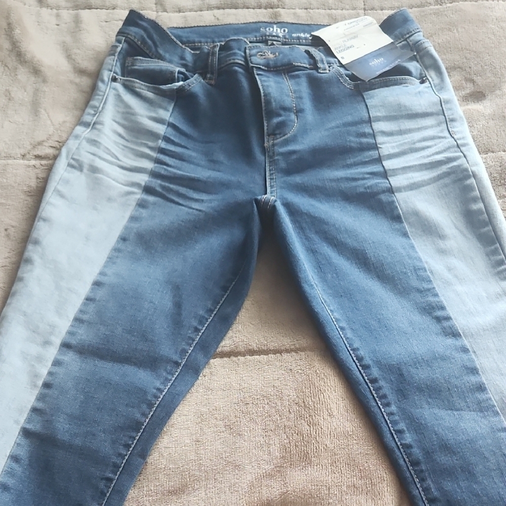 Soho Women's Two-Tone Jeans